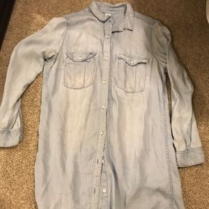 EUC Denim Shirtdress size 10